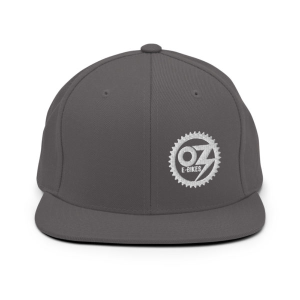 Snapback Dark Grey Hat | OZ E-Bikes NWA