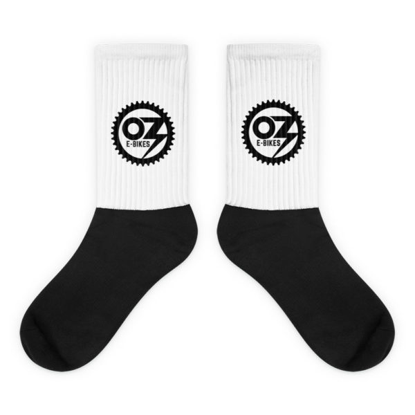 Fun Black White Socks from OZ E-Bike Rentals