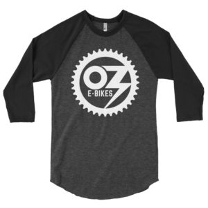OZ E-Bikes – 3/4 sleeve raglan shirt – Grey
