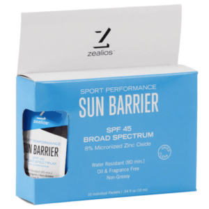 Zealios Sun Barrier SPF 45 Sunscreen – 10ml Pocket Packet Sold Individually