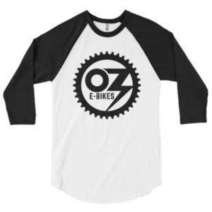 OZ E-Bikes – 3/4 sleeve raglan shirt – White